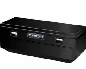LUND 48-Inch Flush Mount Truck Tool Box Mid Size Single Lid Steel Black